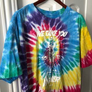 Nike “We Take You Higher” Tie Dye Oversized Tee